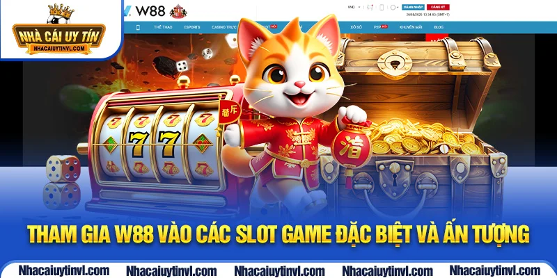 Tham gia W88 vào các slot game đặc biệt và ấn tượng